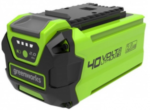 Изображение Аккумулятор Greenworks G40USB2, 40v, 2 А·ч (2939407)