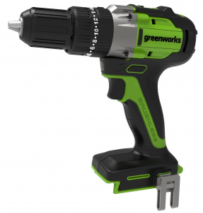 Изображение Дрель-шуруповерт ударная аккумуляторная Greenworks GD24DD60 (3704107)