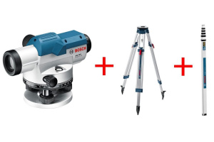 Изображение Оптический Нивелир Bosch GOL 26D+BT160+GR500 0601068002