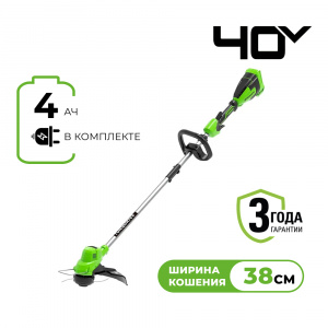 Изображение GD40LT Триммер  Greenworks 2112207UB