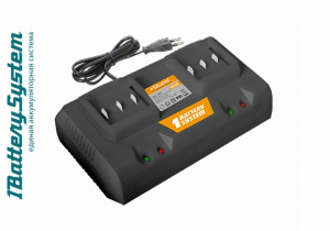 Изображение SBC1822 зарядное устройство Sturm! 1BatterySystem 18 В, 2 x 4 А для двух батарей
