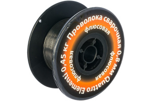 Изображение Проволока сварочная Quattro elementi 770-384 (флюсовая 0,8мм,0,45кг)