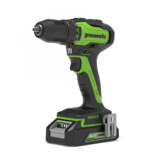 Изображение Дрель-шуруповерт аккумуляторная Greenworks GD24DD35K2 (3704007UA)