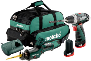 Изображение Набор аккумуляторных инструментов Metabo Combo Set 2.4 (PowerMaxx BS + PowerMaxx ASE) 685056000