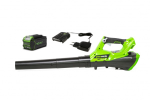 Изображение Аккумуляторный воздуходув Greenworks G40ABK4 (2400807UB)
