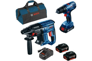 Изображение Набор аккумуляторных инструментов Bosch (GBH 180-LI + GSR 180-Li) 06019F8102
