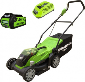 Изображение Газонокосилка аккумуляторная Greenworks G40LM35 (2501907UA)