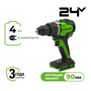 Изображение GD24DD90 Дрель-шуруповерт Greenworks 3707507CUB