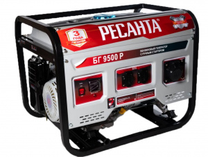Изображение Генератор бензиновый Ресанта БГ 9500 Р 64/1/53