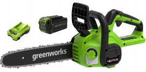Изображение Аккумуляторная цепная пила Greenworks G40CS30IIK4 (2007807UB)