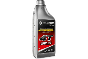 Изображение ЗУБР EXTRA 4T-10W30 полусинтетическое масло для 4-х тактных двигателей 1л 70610-1